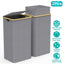 2-Pack Collapsible Laundry Hampers with Lid - 100L Capacity