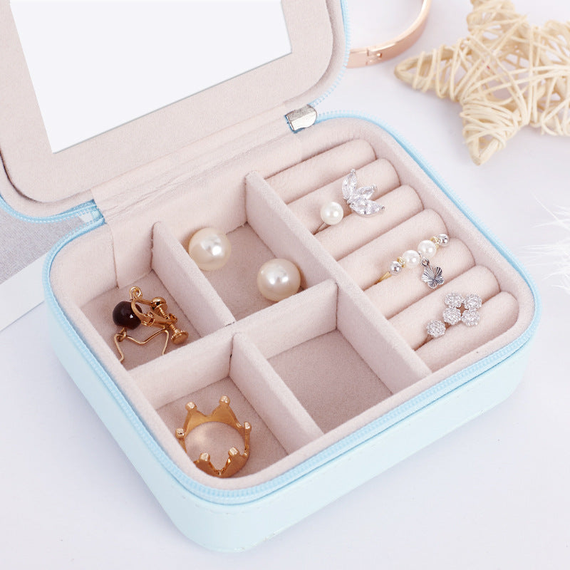 Caja de Joyería Mini Elegante para Pendientes y Anillos