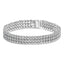 Pulsera de tenis de diamantes de 5.00 Cttw en oro blanco de 18K - 7.25"