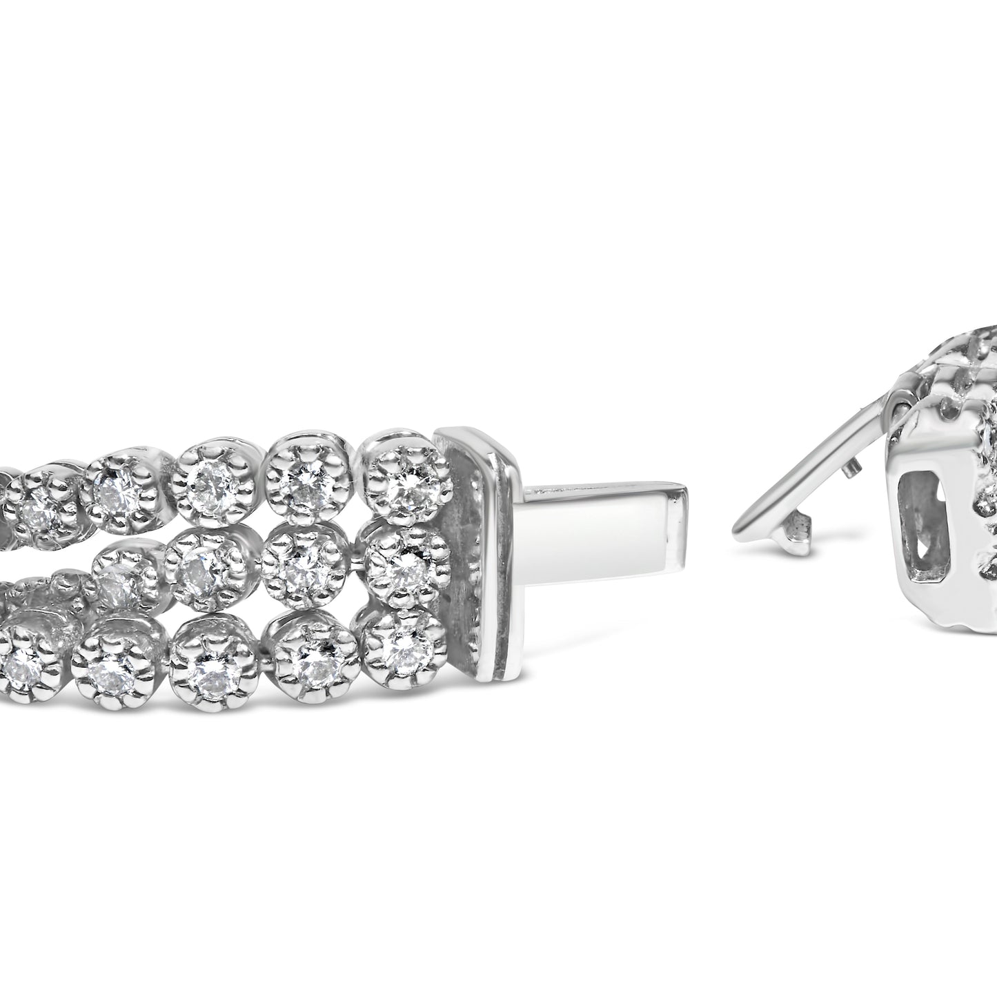 Pulsera de tenis de diamantes de 5.00 Cttw en oro blanco de 18K - 7.25"