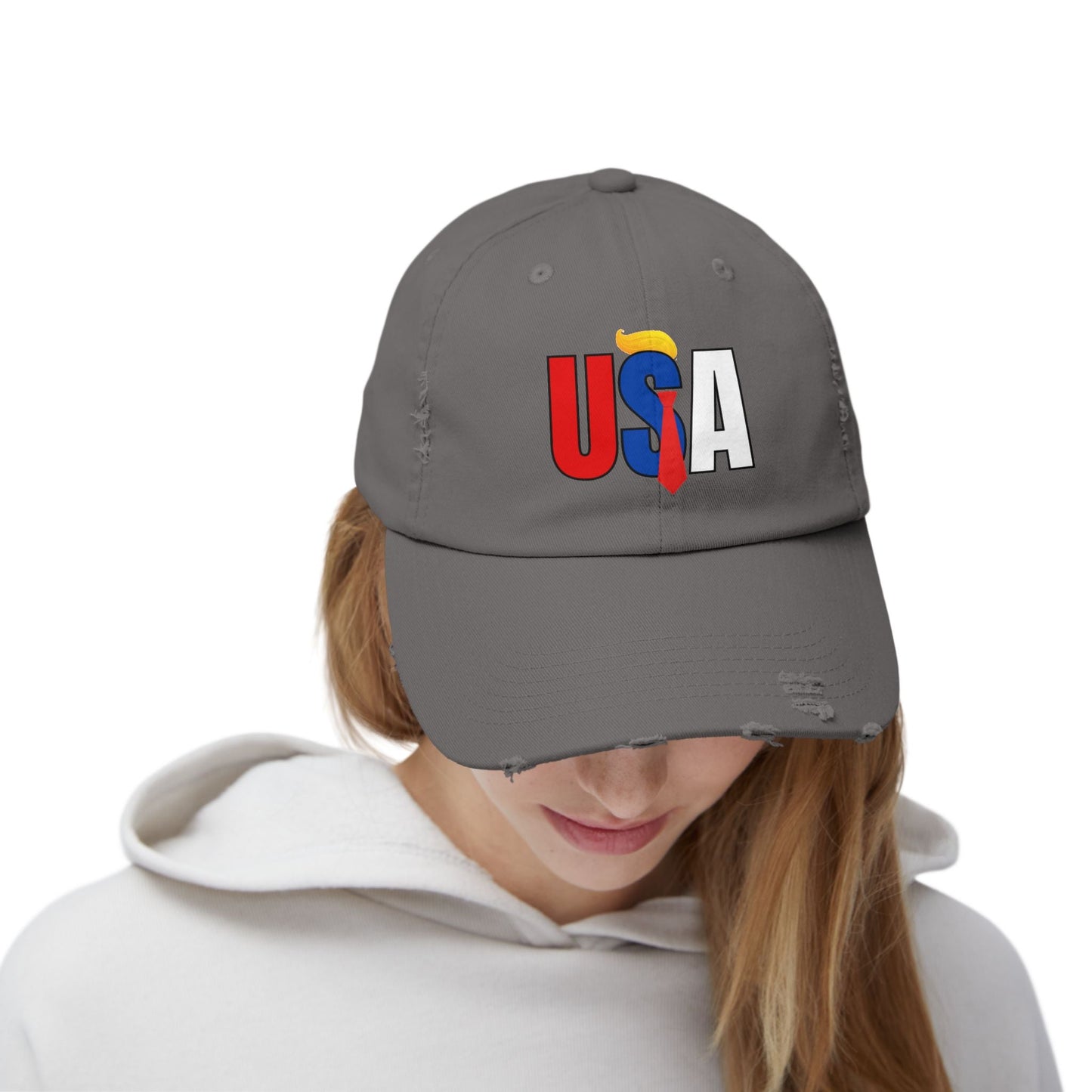 Gorra Unisex Tendencia Distressed USA