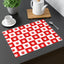 Festive Red & White Paws Dining Placemat - 1pc - Korvel