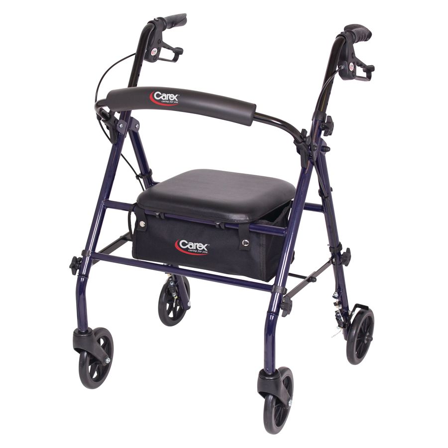 Andador Rodante de Acero Carex con Ruedas de 6"