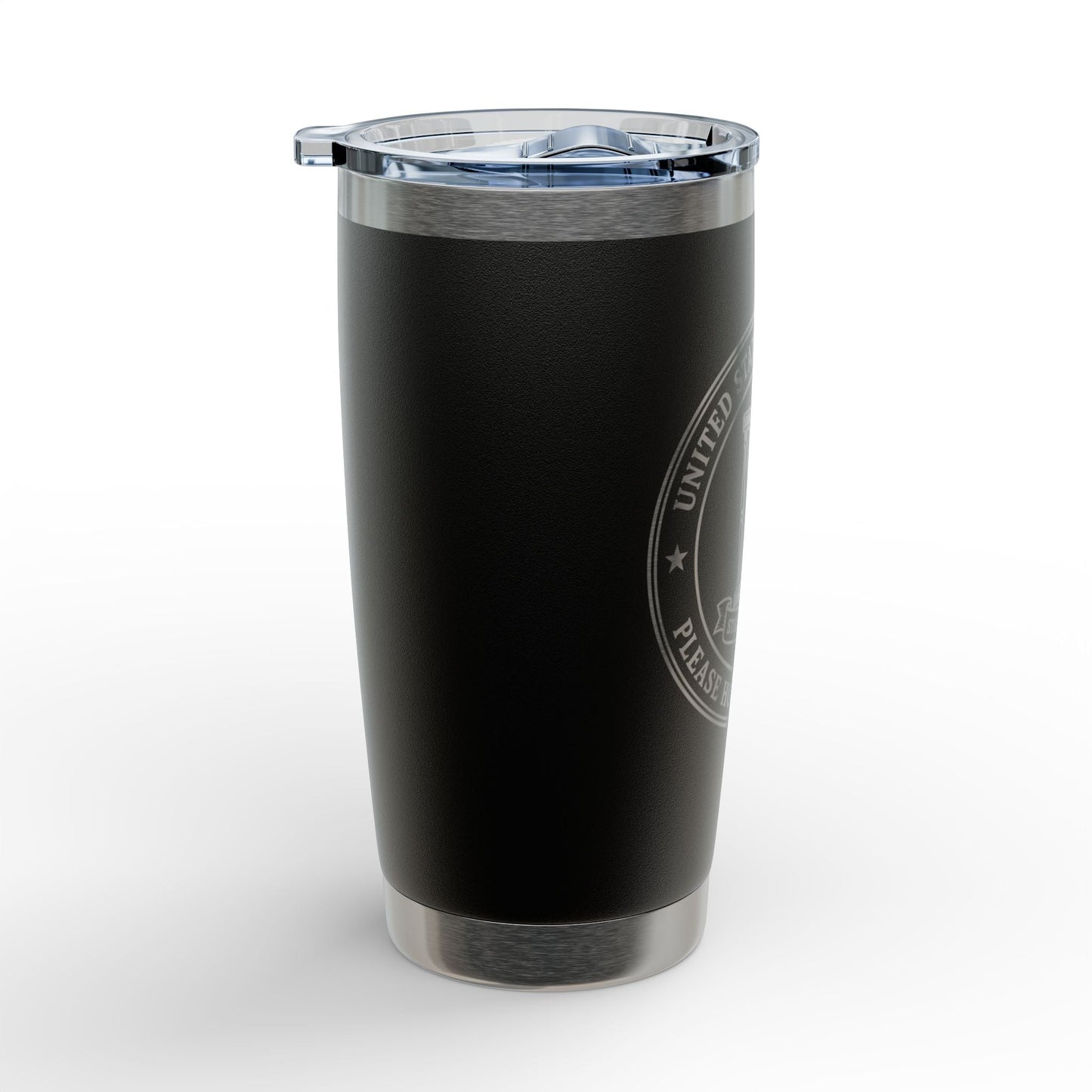 Tasse en acier inoxydable gravée de 20 oz - Veuillez patienter indéfiniment