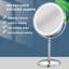 Dual-Sided 8" USB Rechargeable Vanity Makeup Mirror with Lights