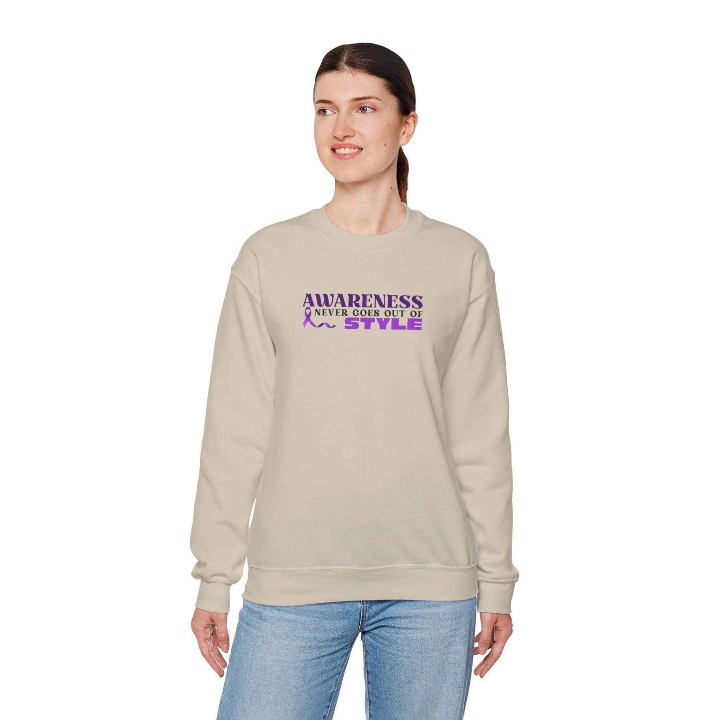 Sudadera Bordada de Conciencia Nunca Pasa de Moda