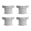 4 Heavy-Duty Bedsheet Corner Clips. High - quality, durable, and reliable. Ideal for securing bed sheets and protectors. - Korvel