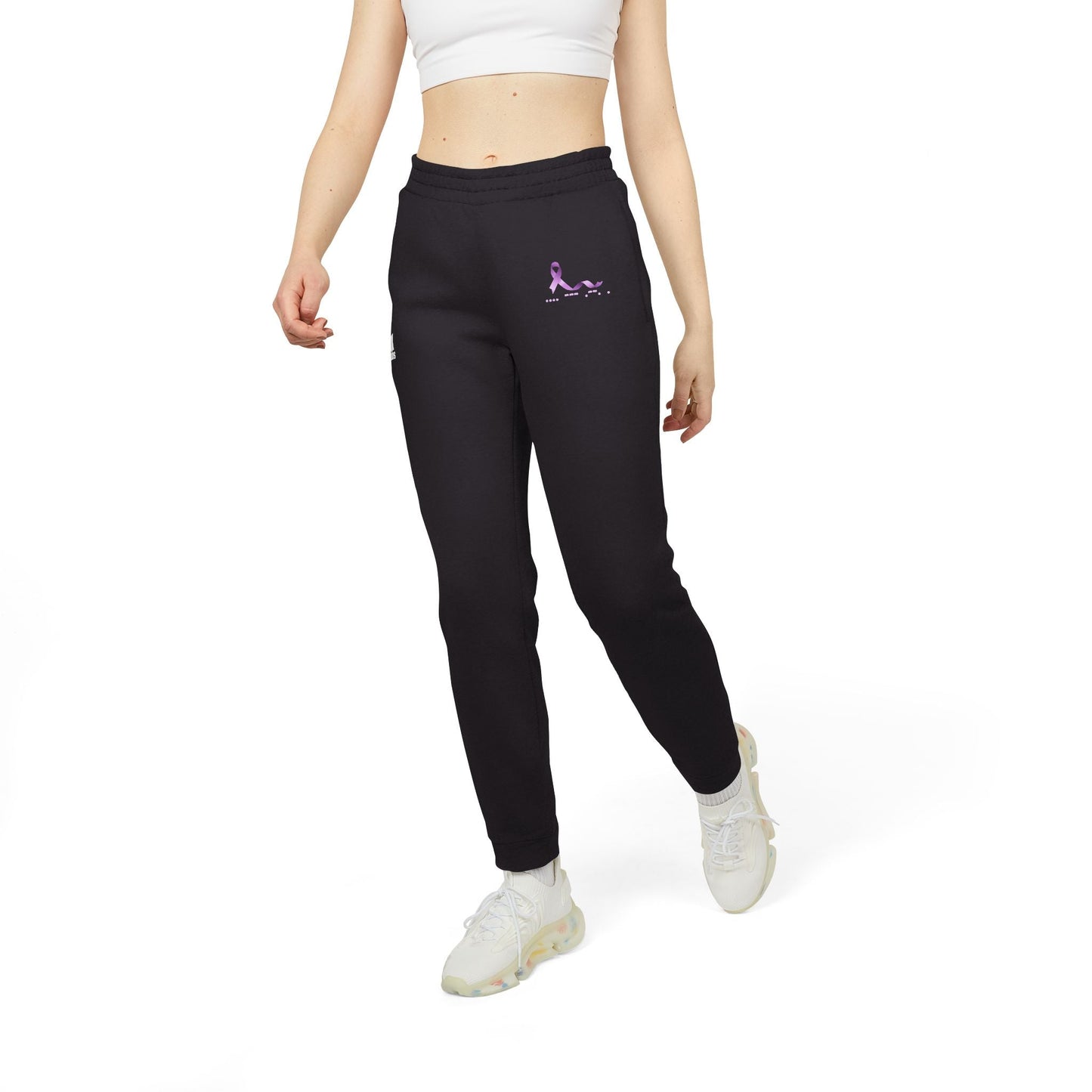 Epilepsy Awareness HOPE Morse Code Men's Joggers - Purple Ribbon