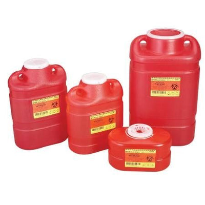 BD Sharps Collector 6.9 Qt Red - Safe Waste Disposal
