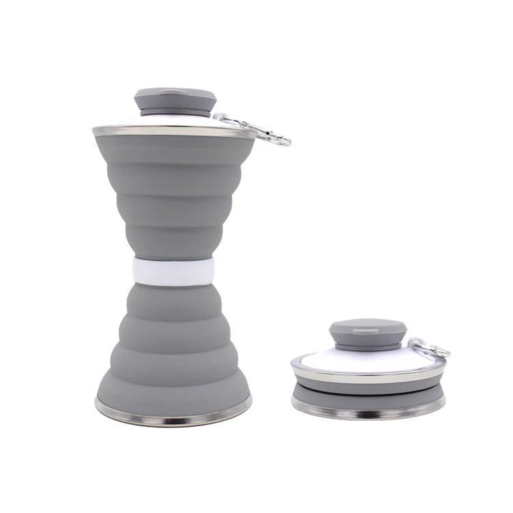 500ML Foldable Silicone Water Bottle for Travel