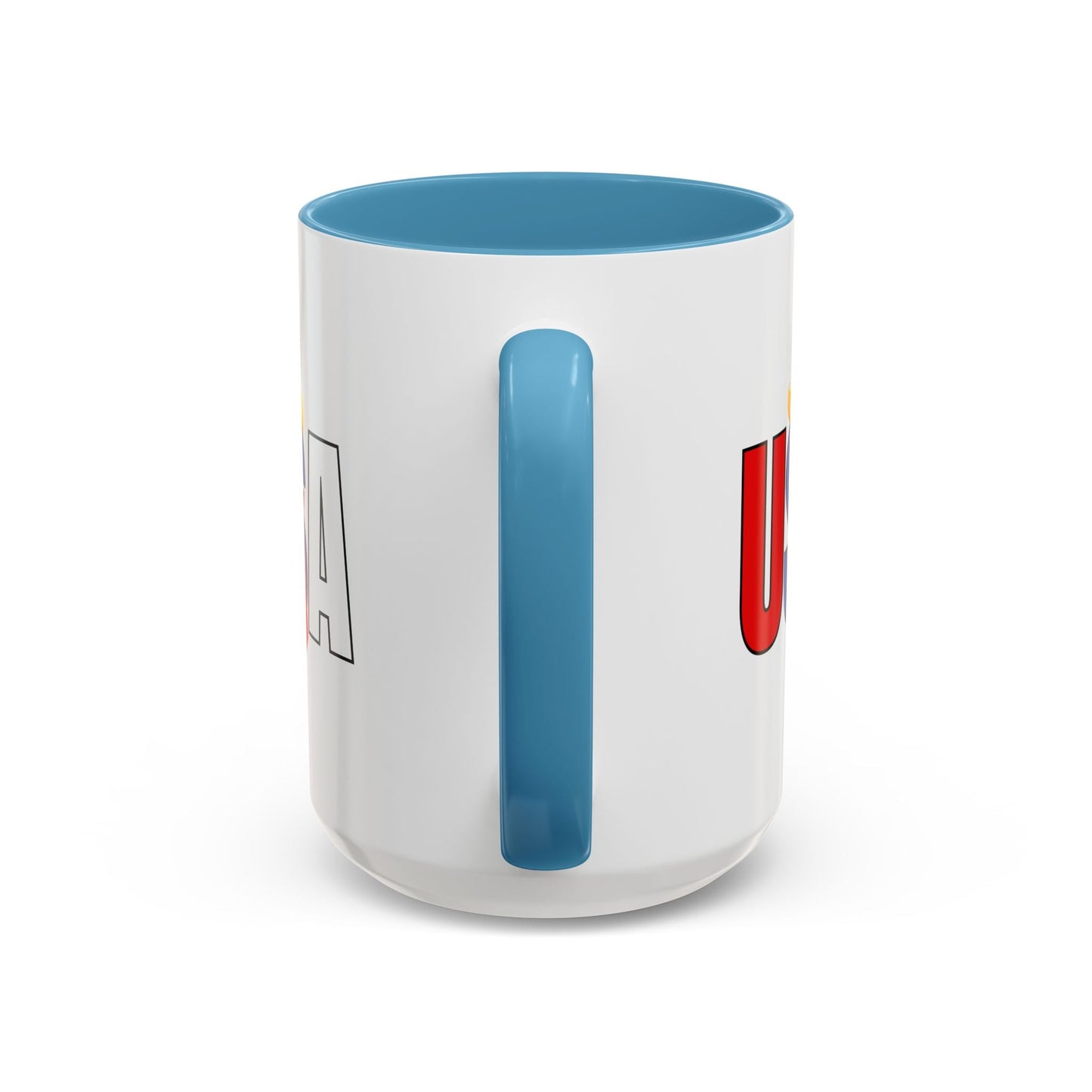 Taza de café con acento vibrante de EE. UU.