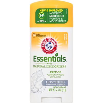 Arm & Hammer Essentials Natural Deodorant - Aluminum Free, Unscented