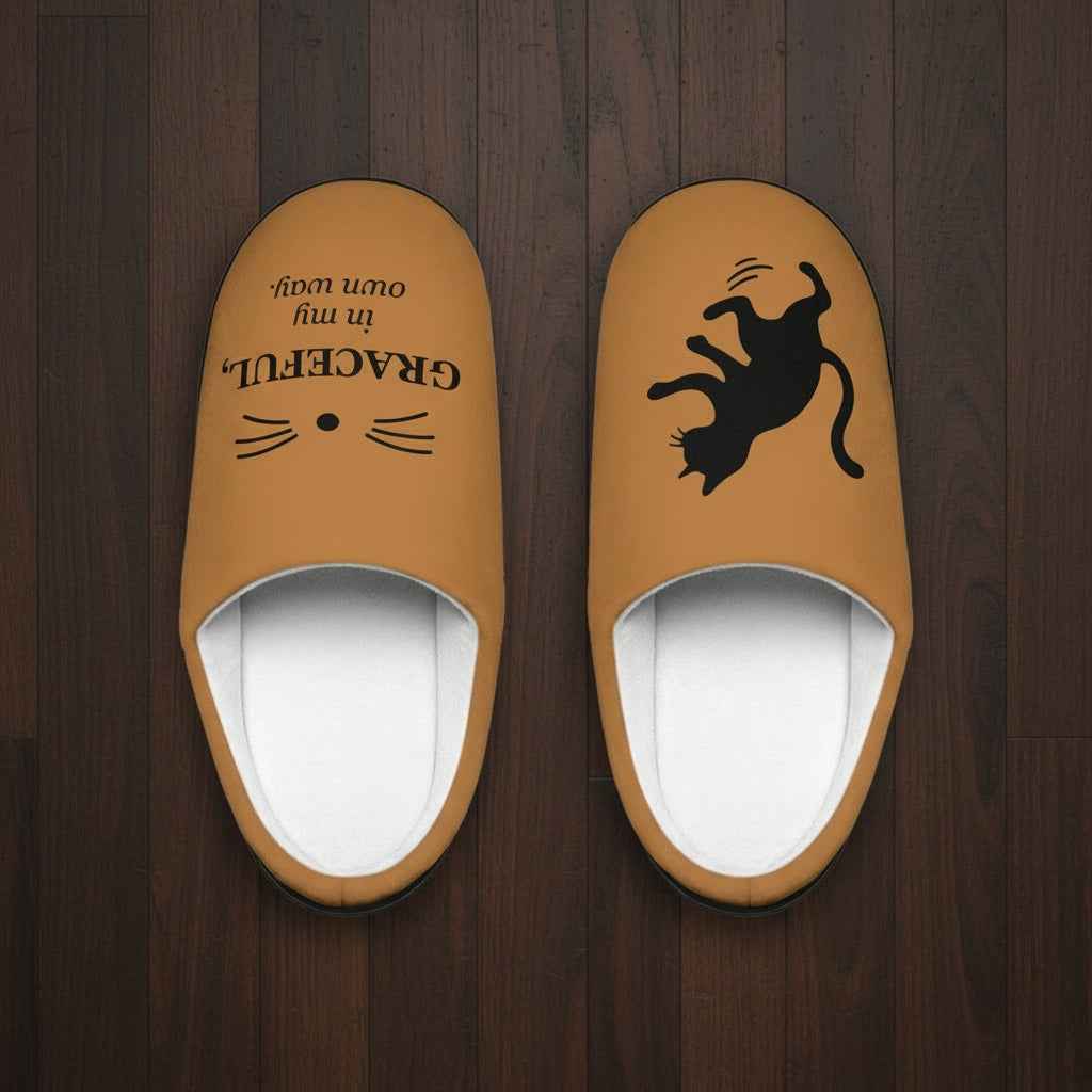 Graceful… In My Own Way Men’s Cat Slippers