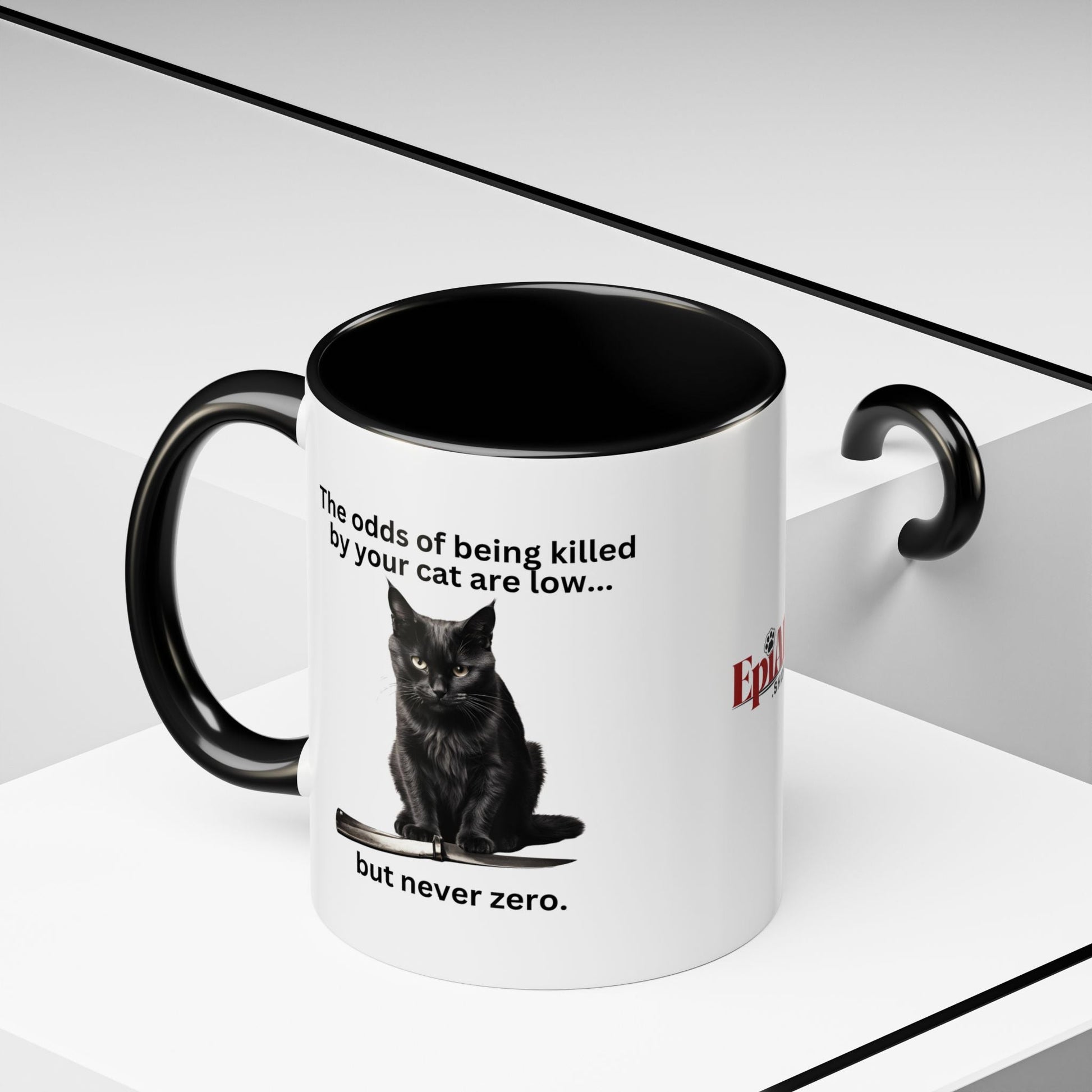 Charming Cat-Themed Accent Coffee Mug (11oz & 15oz) - Korvel