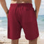 Men's Striped Jogger Shorts with Multi-Bag Design