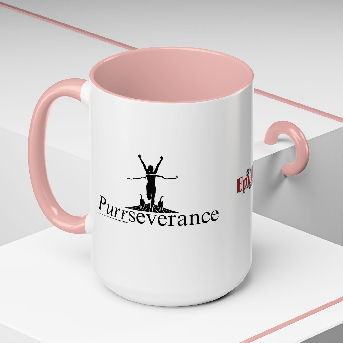 Purrseverance Accent Coffee Mug - Stylish & Functional