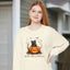 Happy Halloween Cat Long Sleeve Tee for Cat Lovers