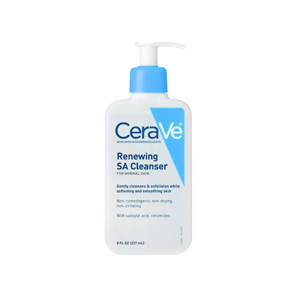 CeraVe Renewing SA Cleanser for Normal Skin, 8 Fl Oz