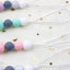 New baby pacifier chain clip teeth glue toy anti-drop chain silicone dinosaur pacifier chain baby products - Korvel