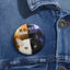 Embrace the Duality – Cat Pinback Button - Korvel