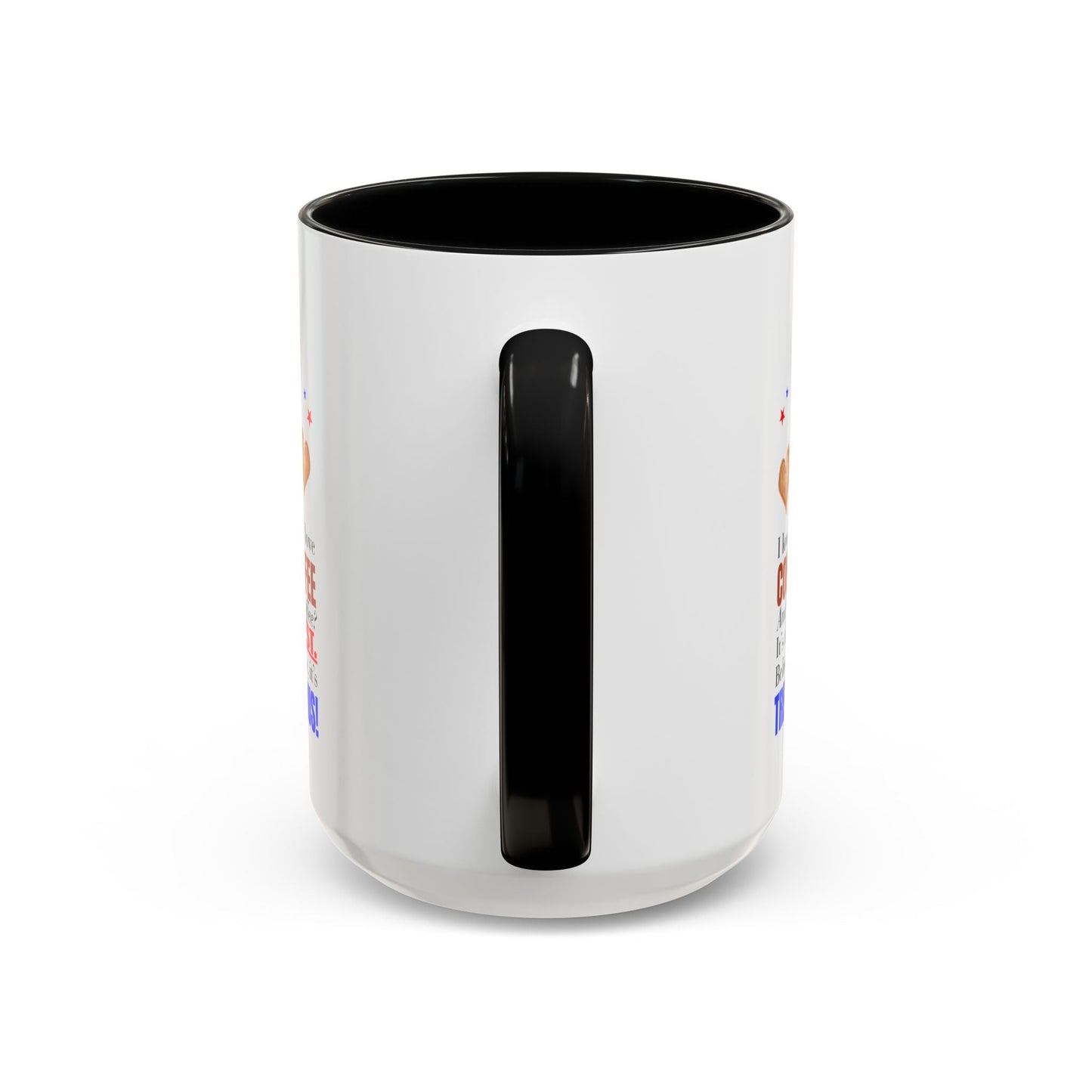 Taza de café de acento vibrante