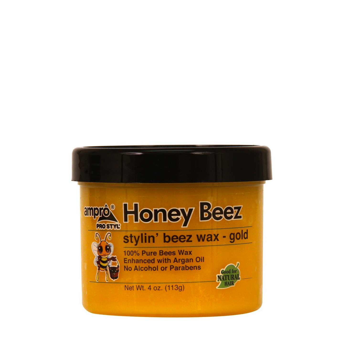 Ampro Styl Honey Beez Wax Gold - 4oz Crema para el Cabello Premium