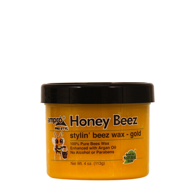 Ampro Styl Honey Beez Wax Gold - 4oz Premium Hair Cream
