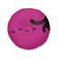 Almohadilla Redonda para Piso Midnight Cat Walk - Cojín con Huella de Gato Rosa Brillante