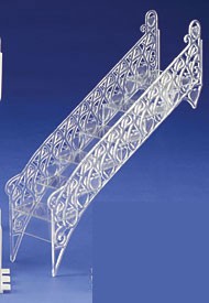 Elegant Crystal Stairway for Wedding Cakes - 12"