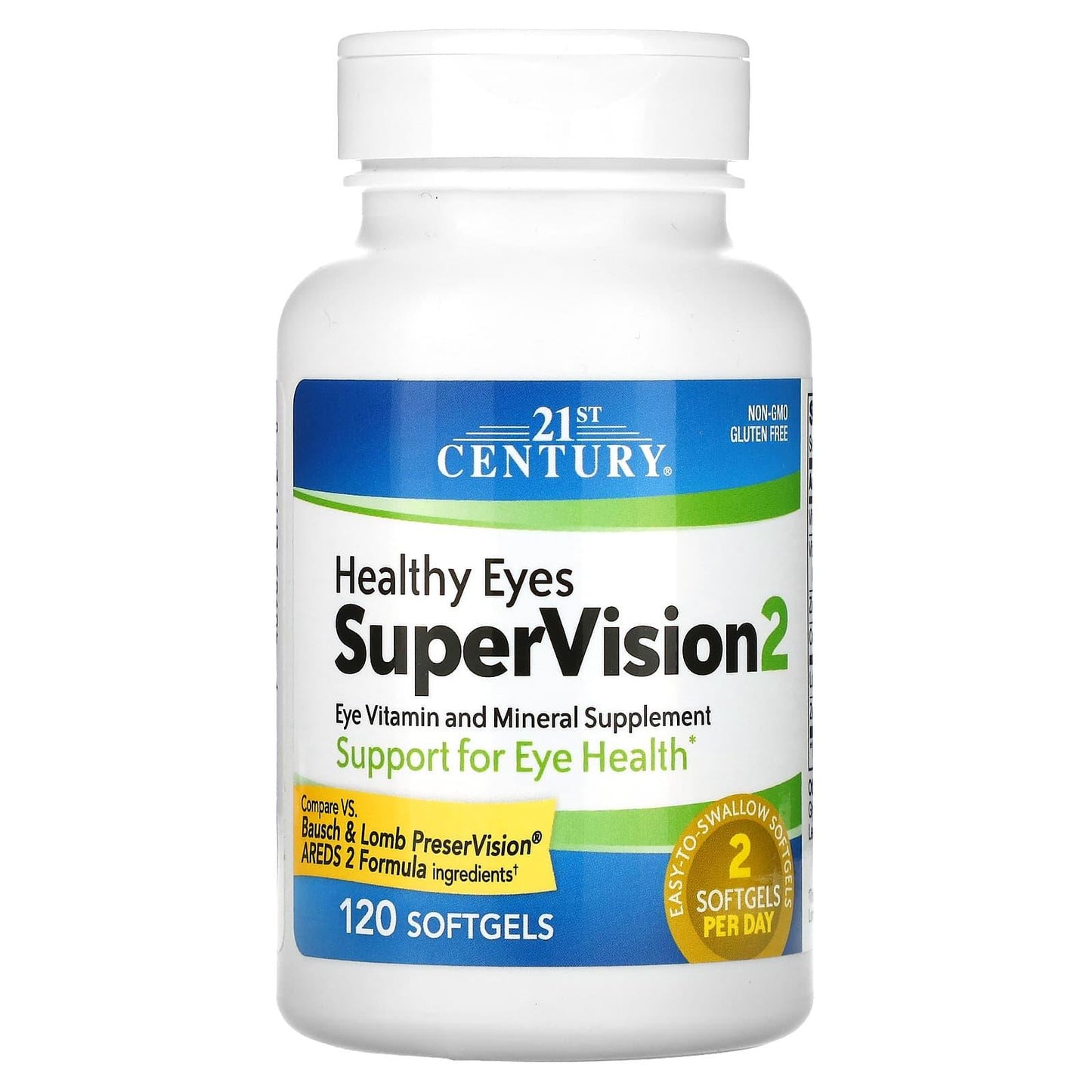 21st Century Healthy Eyes SuperVision 2 Softgels - 120 Count