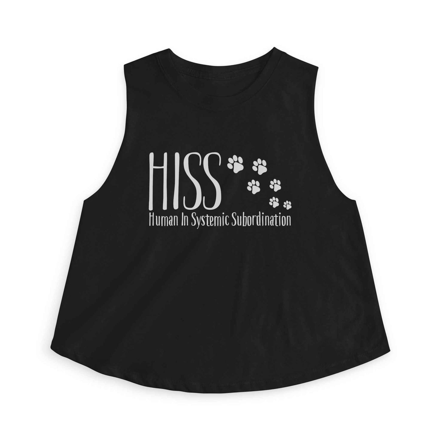 HISS Crop Tank – Playful Cat-Themed Crop Top