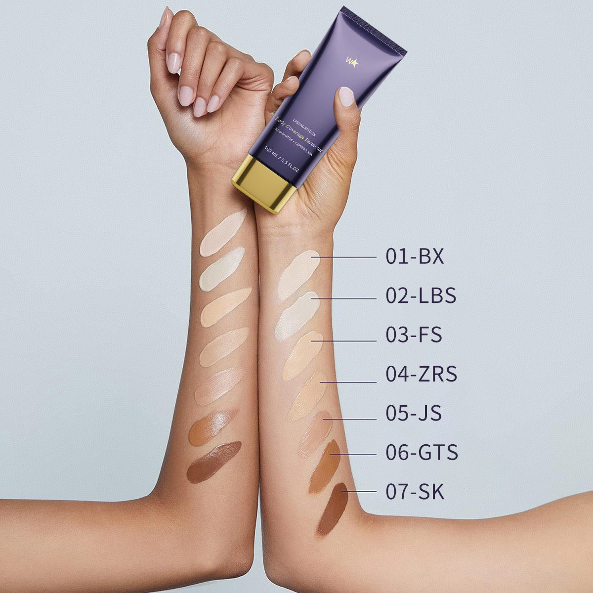 Body tattoo concealer care cream waterproof and sweat resistant cover tattoo birthmark scar full coverage concealer - Korvel