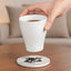 Cup Goes Here Cat Coaster - Clear Instructions for Beverage Placement