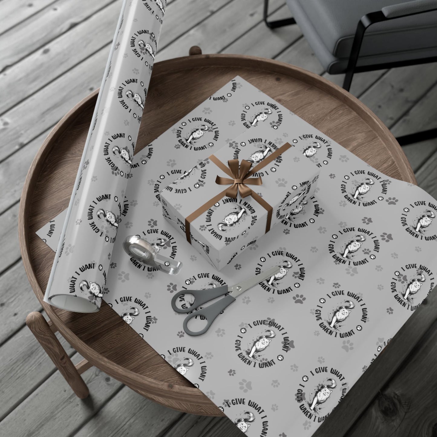 I Give What I Want – Cat Lover Gift Wrap