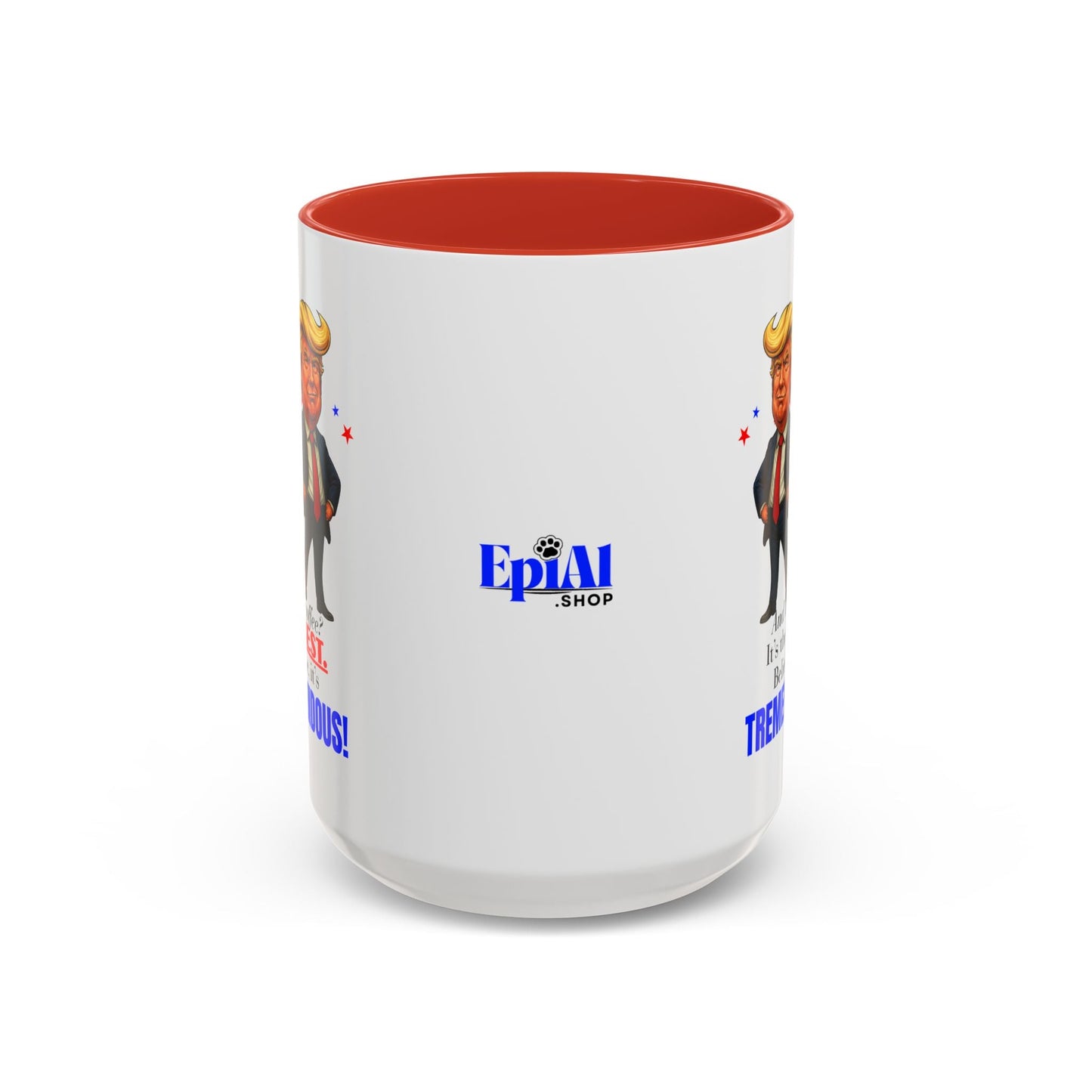 Taza de café de acento vibrante