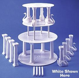 Bush Style 5" Grecian Pillars - White - Pack of 36