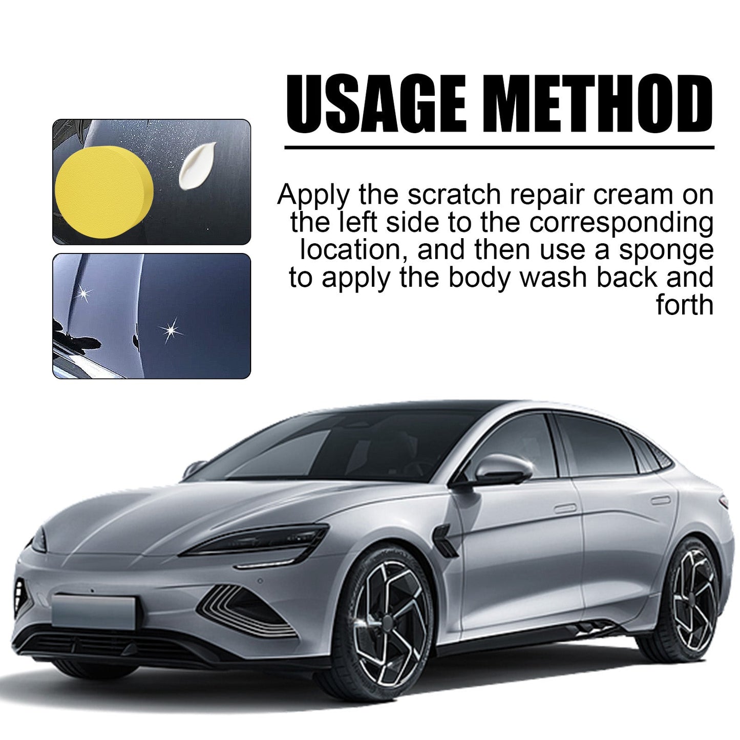 Car Scratch Repair Paste, Automotive Finish Scratch Deep Repair Finish Polishing Reconditioning Cream - Korvel