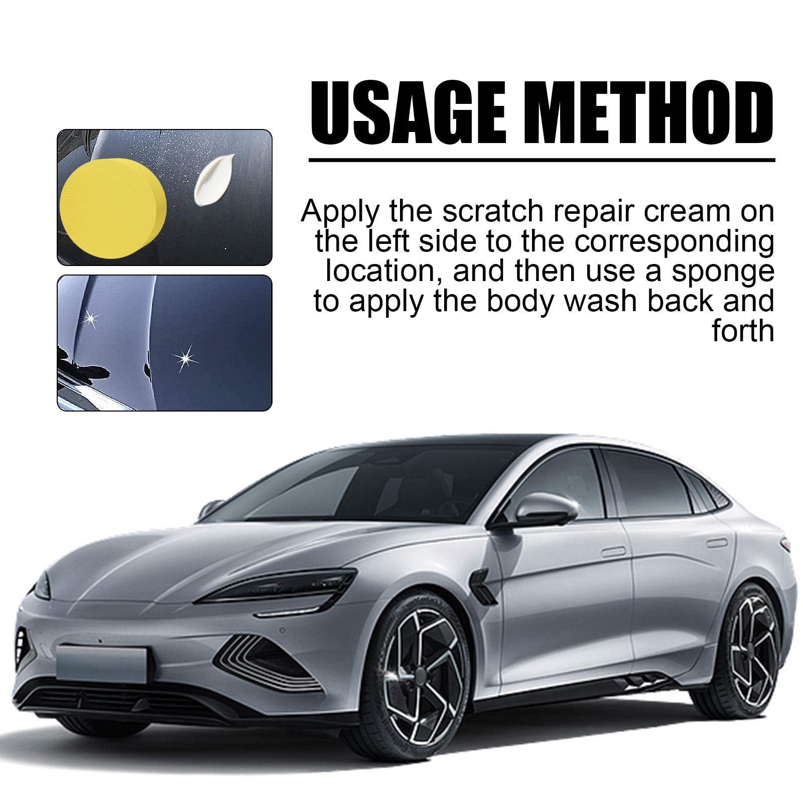 Car Scratch Repair Paste, Automotive Finish Scratch Deep Repair Finish Polishing Reconditioning Cream - Korvel