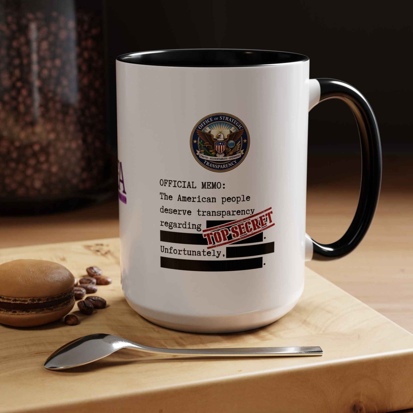 Official Memo Top Secret Coffee Mug – Political Satire