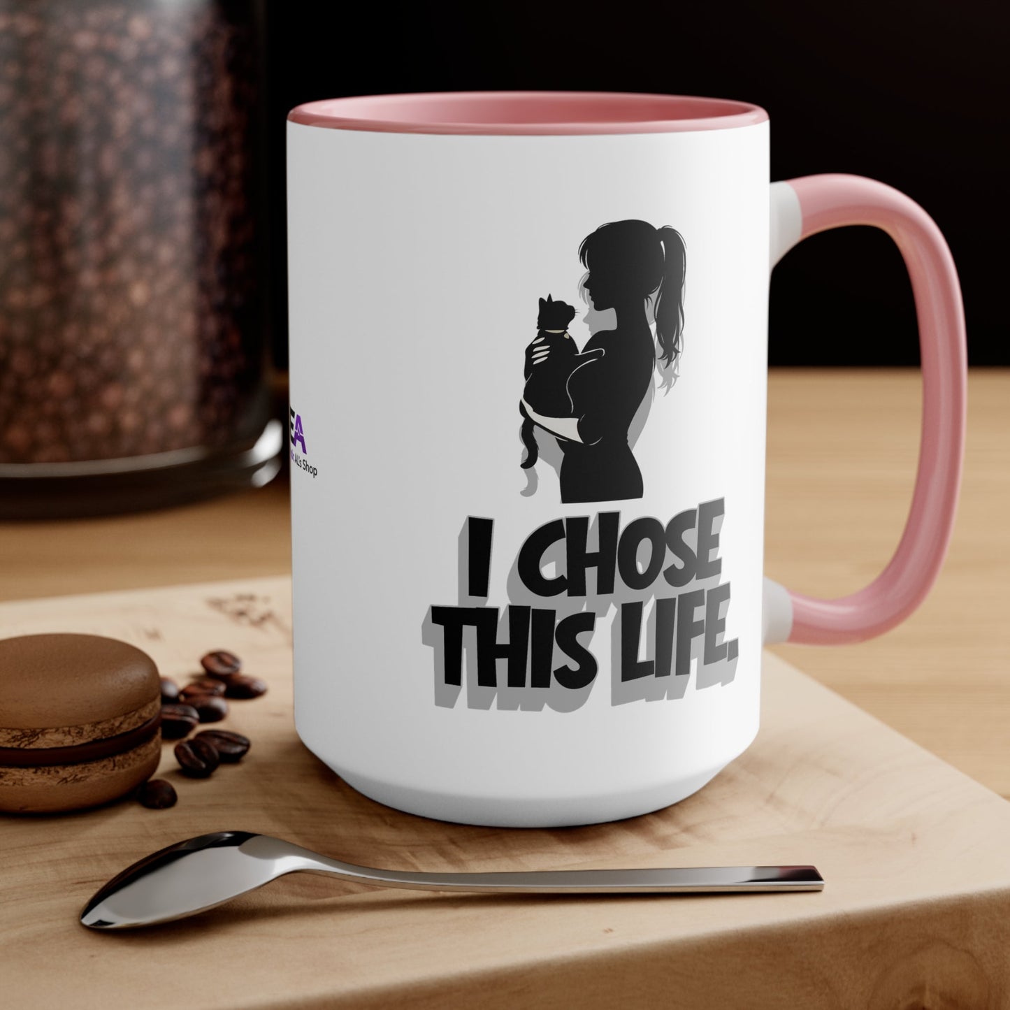 J'ai Choisi Cette Vie Tasse de Femme Amoureuse des Chats | Tasse à Café Sassy