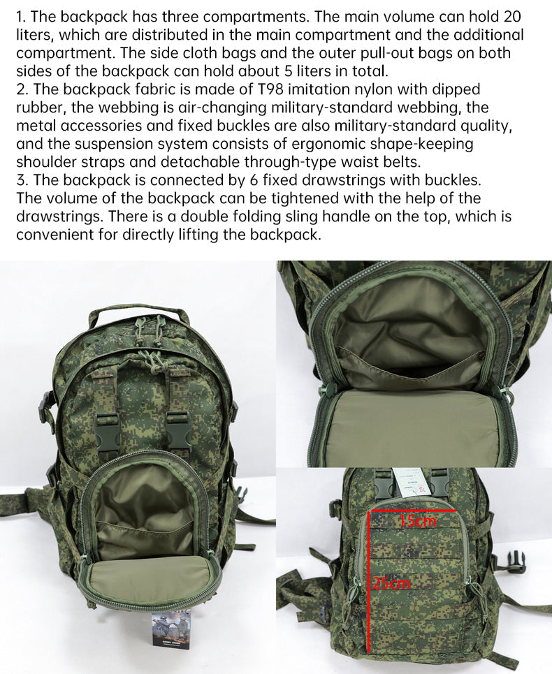 Russian Mammoth B Tactical Backpack - Premium Replica Design