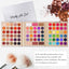 UCANBE 86 Colors Pretty Eyeshadow Palette Pearlescent Matte Eyeshadow Contouring Blush Highlight Multi effect Makeup - Korvel