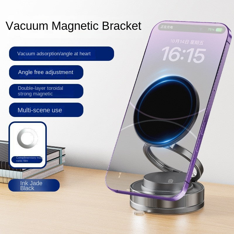 Magnetic Car Mount Vacuum Suction Cup Holder for Navigation Black Technology Product - Korvel
