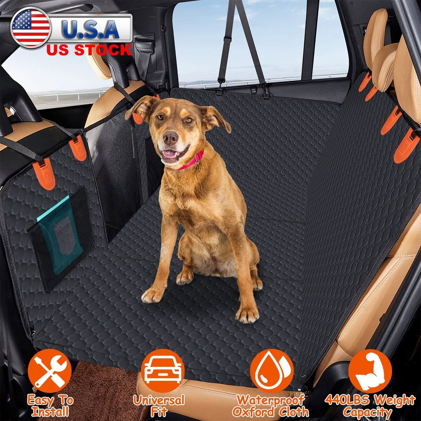 GBruno Dog Car Back Seat Cover