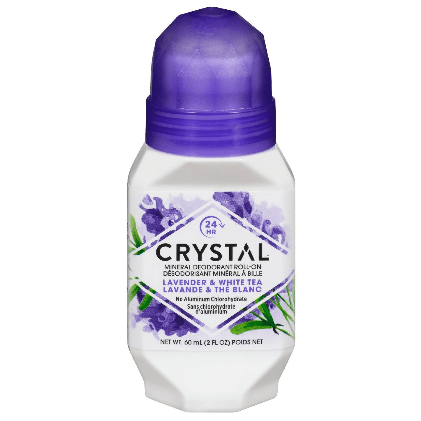 Desodorante Mineral Roll-On Crystal Essence Lavanda y Té Blanco