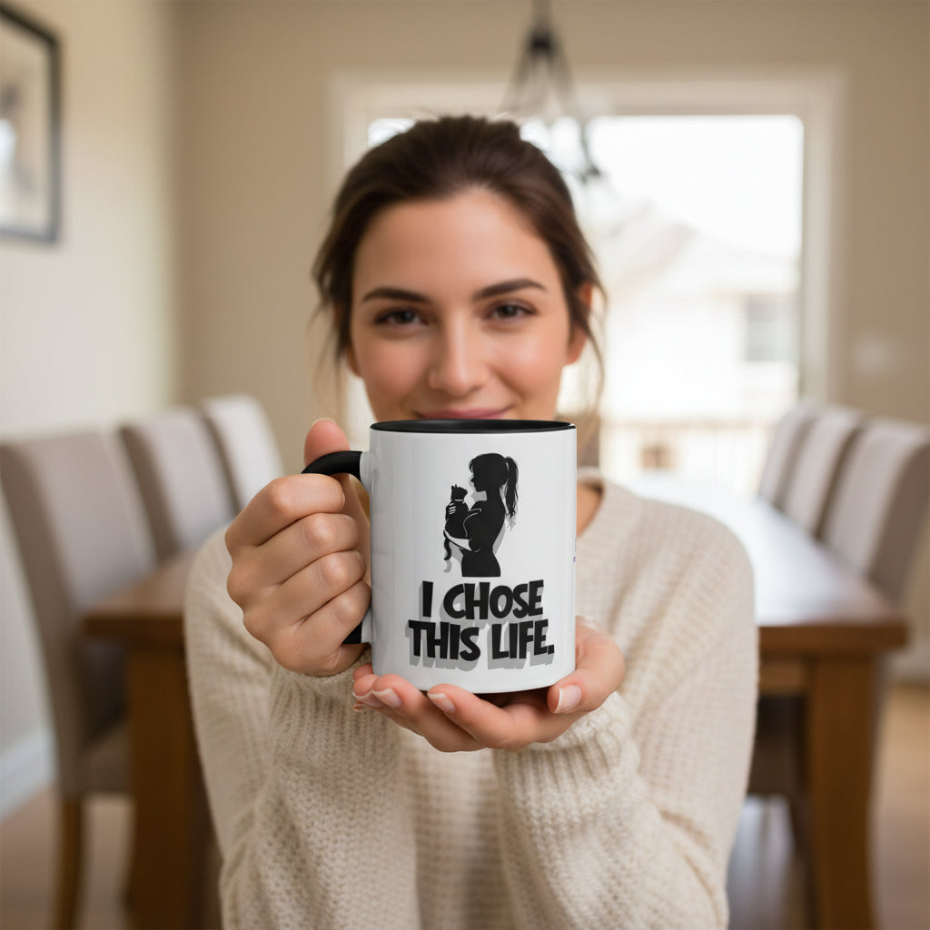 J'ai Choisi Cette Vie Tasse de Femme Amoureuse des Chats | Tasse à Café Sassy