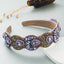 Hair Hoop Fashion Retro Baroque Crystal Head Hoop Korean High-End Hair Accessories Korean Version Of The Hair Cave - Korvel