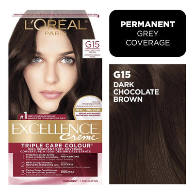 Excellence L'Oreal Paris Triple Protection Permanent Hair Color - 4AR Dark Chocolate Brown