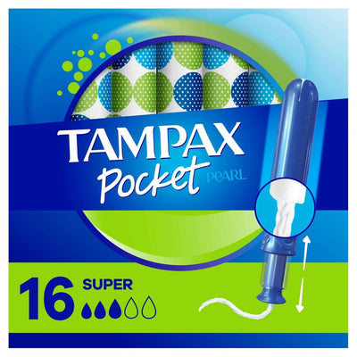 Tampax Pocket Pearl Compact Tampons - Super Absorbency