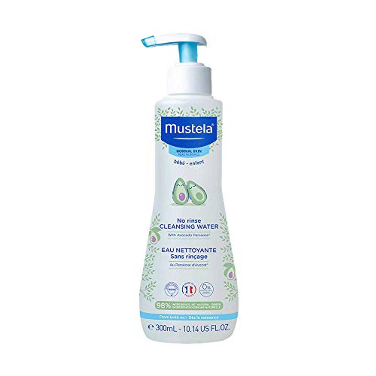 Agua Micelar Limpiadora para Bebés Sin Enjuague Mustela - 10.14 Fl Oz
